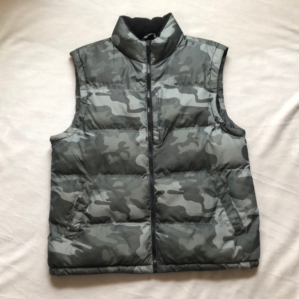 Green Camo puffy vest